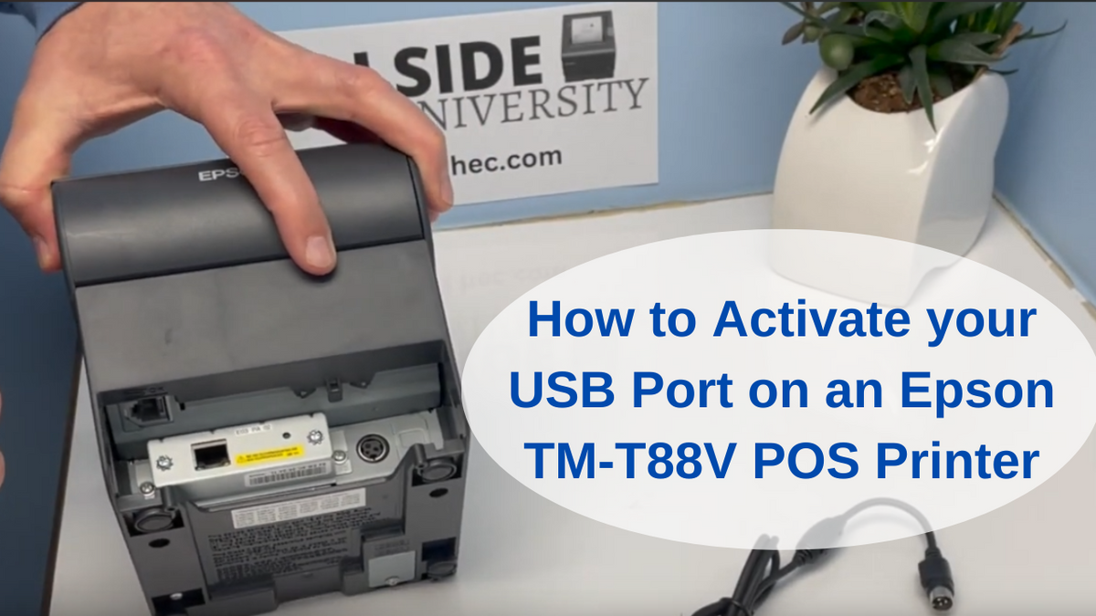 How to Activate your USB Port on an Epson TM-T88V POS Printer