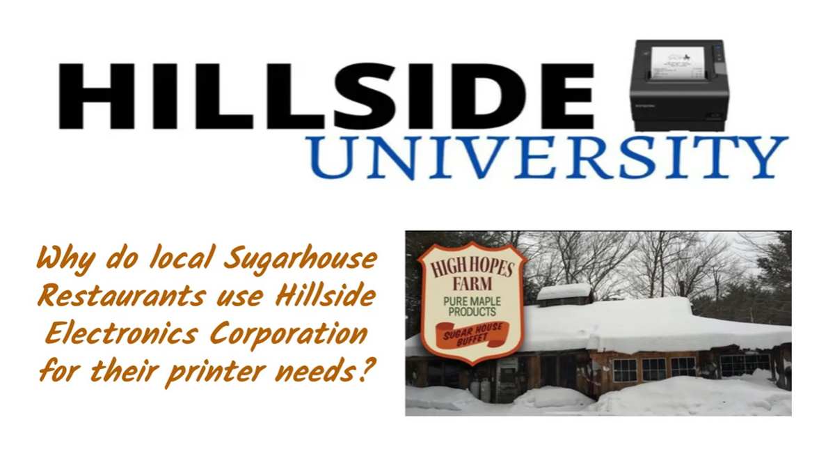 Why do Sugarhouse Restaurants Rely on Hillside Electronics? (Video)